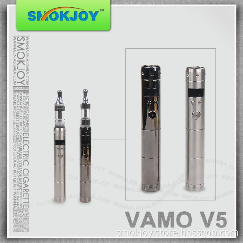 2014 New Product Fashionable Stainless Variable Voltage 3.0~6.0 V E-Cig Vamo V5